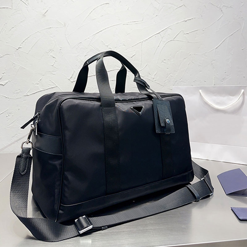 Waterproof Nylon Duffel Bag 43cm Large Capacity Shoulder Tote Bag Fashion Letter Triangle Sign Luggage Bags Men Women Sports Travel Duffle Handbag Zipper Totes, 43*26cm
Waterproof Nylon Duffel Bag 43cm Large Capacity Shoulder Tote Bag Fashion Letter Triangle Sign Luggage Bags Men Women Sports Travel Duffle Handbag Zipper Totes, 43*26cm