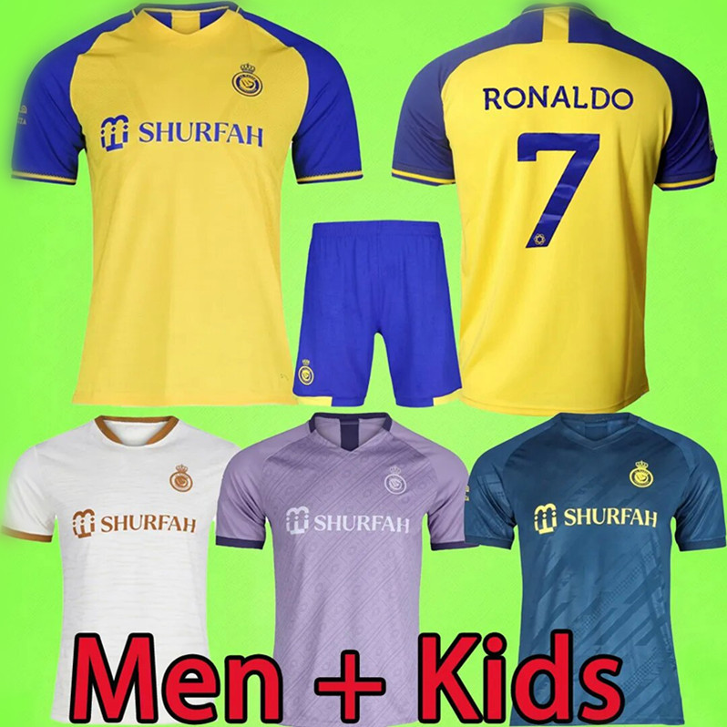 22 23 Al Nassr Fc Soccer Jerseys Ronaldo Men Kids Kit Uniform 2022 2023 Home Yellow Cr7 Boys Football Shiirt t Al-nassr Away Third Fourth, Kids kit 22/23
22 23 Al Nassr Fc Soccer Jerseys Ronaldo Men Kids Kit Uniform 2022 2023 Home Yellow Cr7 Boys Football Shiirt t Al-nassr Away Third Fourth, Kids kit 22/23