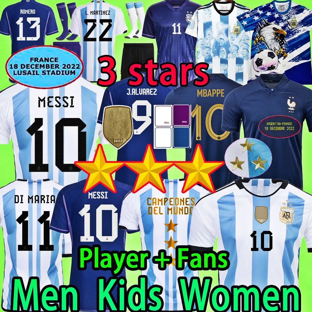 3 Stars Argentina Soccer Jerseys finals MESSIs France Maillots de football Kids kit women 2022 boys uniforms MBAPPE J.ALVAREZ DE PAUL DI MARIA t shirts, Men ( 3 star) fans6
3 Stars Argentina Soccer Jerseys finals MESSIs France Maillots de football Kids kit women 2022 boys uniforms MBAPPE J.ALVAREZ DE PAUL DI MARIA t shirts, Men ( 3 star) fans6