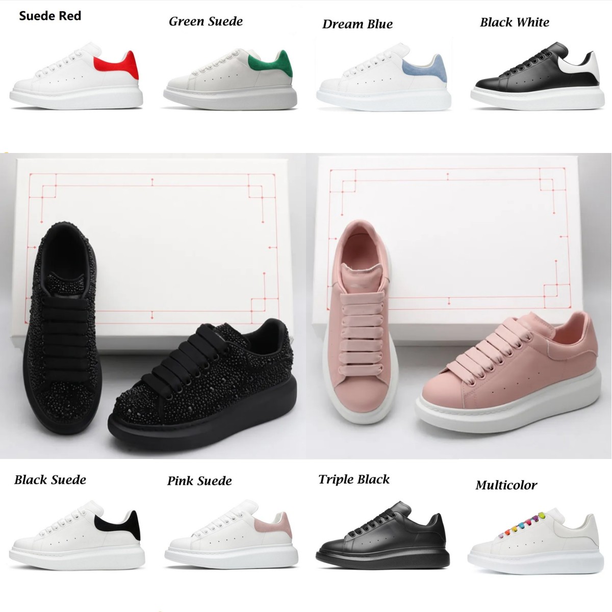 Designer Woman Men shoe Chaussures de Espadrilles Leather Lace Up Fashion Platform Oversized Sneakers White Black mens womens Luxury velvet suede Casual Shoes 35-47, 29
Designer Woman Men shoe Chaussures de Espadrilles Leather Lace Up Fashion Platform Oversized Sneakers White Black mens womens Luxury velvet suede Casual Shoes 35-47, 29