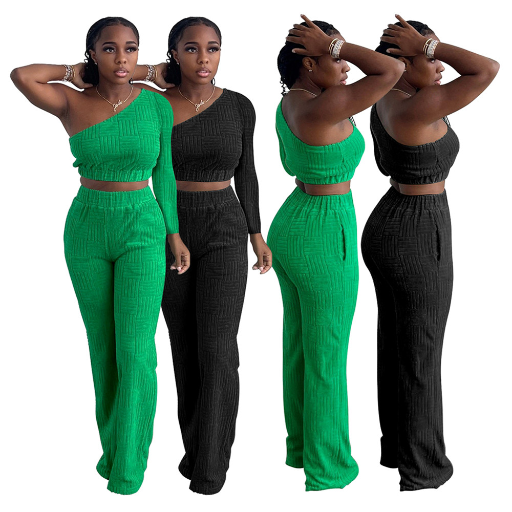 Bulk Wholesale Towel Outfits Women Tracksuits Two Piece Sets Long Sleeve One Shoulder Crop Top and Pants Matching Sets Autumn Clothes Fashion Streetwear 8561, Mix color
Bulk Wholesale Towel Outfits Women Tracksuits Two Piece Sets Long Sleeve One Shoulder Crop Top and Pants Matching Sets Autumn Clothes Fashion Streetwear 8561, Mix color