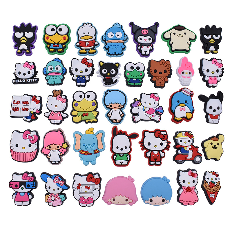 Anime charms wholesale childhood memories melody cats kitten funny gift cartoon croc charms shoe accessories pvc decoration buckle soft rubber clog charms, Equally mixed colors
Anime charms wholesale childhood memories melody cats kitten funny gift cartoon croc charms shoe accessories pvc decoration buckle soft rubber clog charms, Equally mixed colors