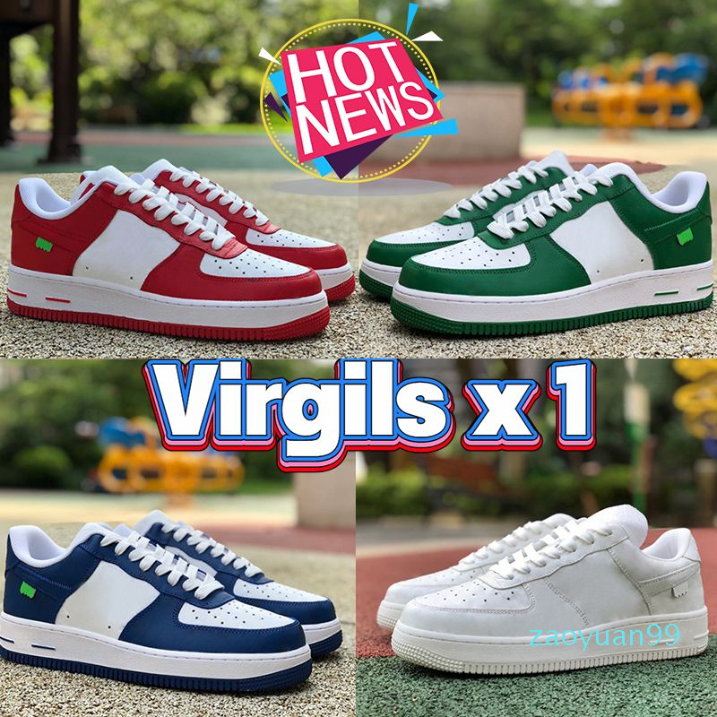 Luxury Casual Shoes Designer women Virgils x 1 Low Sneaker white logo embossed green royal red canvas Black Metallic Silver men womens Platform Sneakers Size 36-45, 1# white logo embossed
Luxury Casual Shoes Designer women Virgils x 1 Low Sneaker white logo embossed green royal red canvas Black Metallic Silver men womens Platform Sneakers Size 36-45, 1# white logo embossed