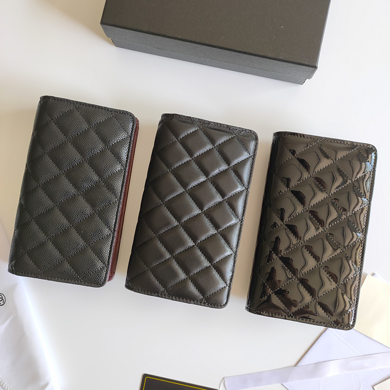 Women Classic Flap Woc Quilted Coin Purses Black Shiny Patent Leather Lambskin and Caviar Wallets Gold Metal Hardware Card Holders Designer Wallet With Box 19x10cm
Women Classic Flap Woc Quilted Coin Purses Black Shiny Patent Leather Lambskin and Caviar Wallets Gold Metal Hardware Card Holders Designer Wallet With Box 19x10cm