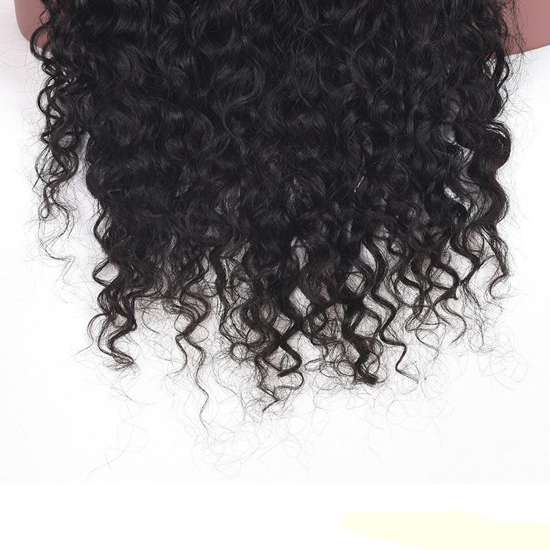 Yirubeauty Water Wave 2X6 Lace Closure Wig Curly Brazilian 100% Human Hair Wigs Peruvian Virgin Hair Middle Part Natural Color