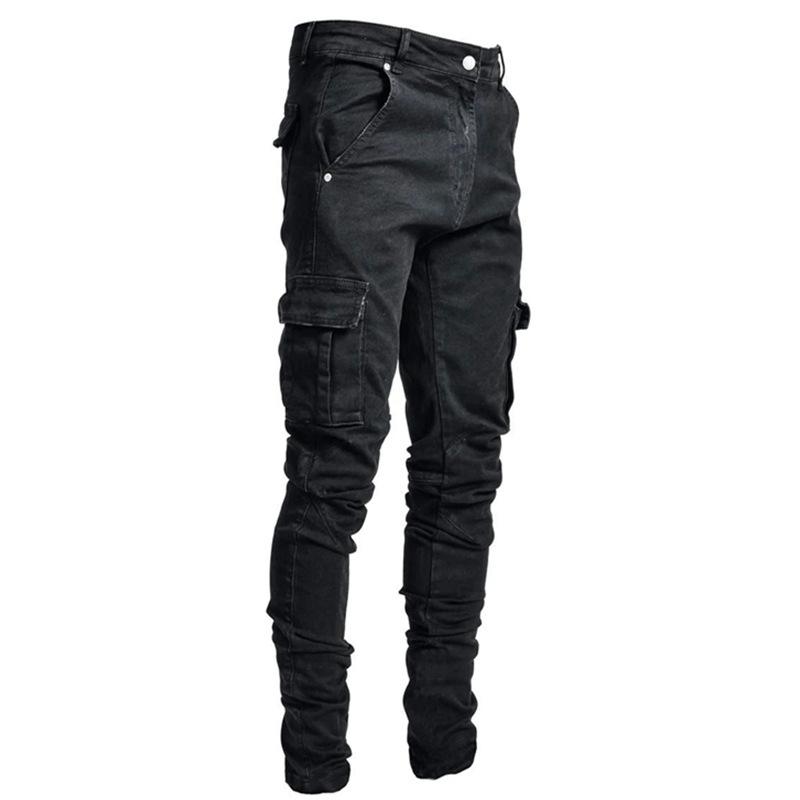 designer mens Jeans Male Pants Casual Cotton Denim Trousers Multi Pocket Cargo Men Fashion Style Pencil Side Pockets man overalls, Blue
designer mens Jeans Male Pants Casual Cotton Denim Trousers Multi Pocket Cargo Men Fashion Style Pencil Side Pockets man overalls, Blue