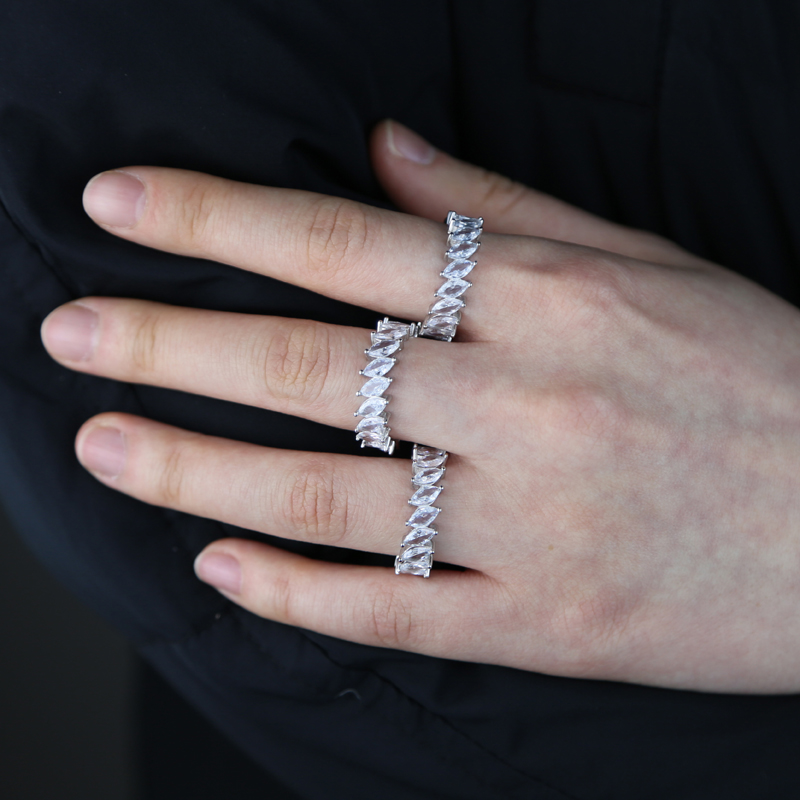 Sterg Sier Horse Eye Ring Fashion Womens Jewelry with Cubic Zirconia Ideal for Wedding and Special Ocns