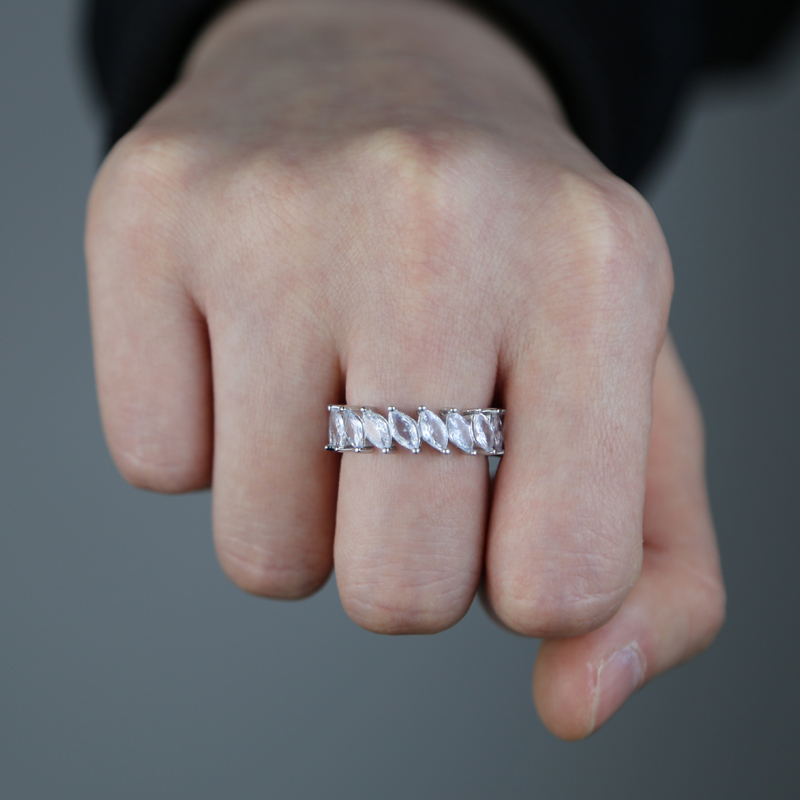 Sterg Sier Horse Eye Ring Fashion Womens Jewelry with Cubic Zirconia Ideal for Wedding and Special Ocns