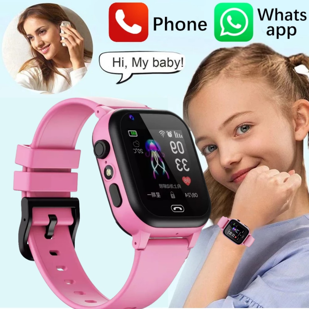 Kids Smart Watch For Children Waterproof Smartwatch Clock SIM Card Location Tracker Child Watch