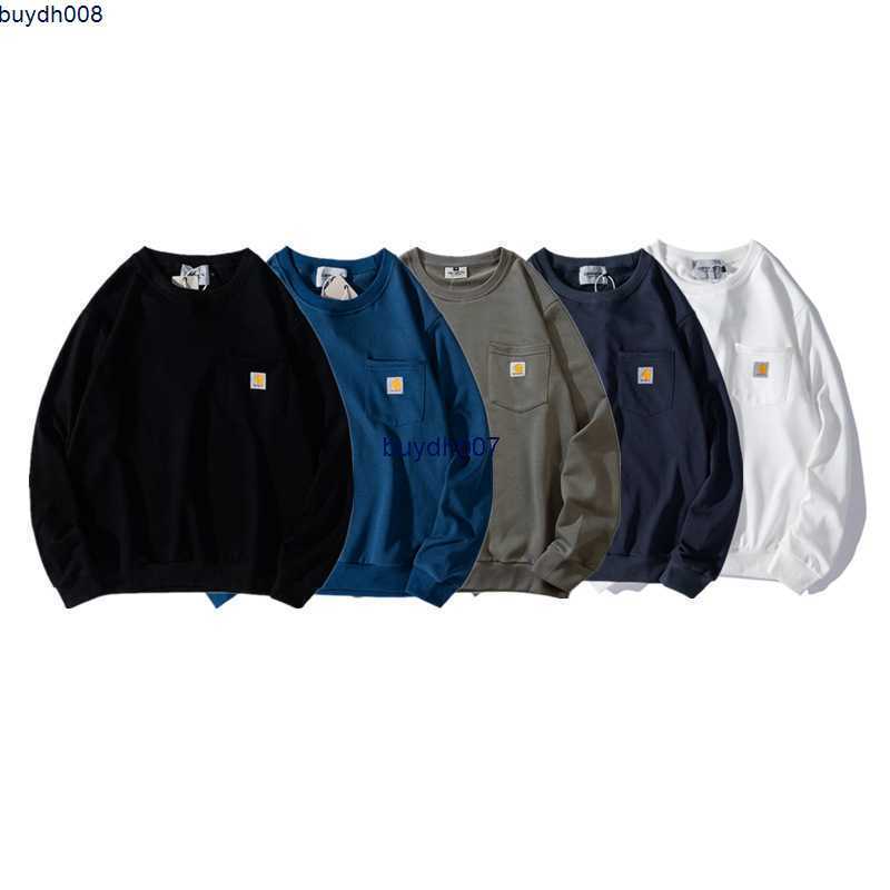 Men's Hoodie Sweatshirt Fashion Designer Brand Carhart Terry Sweater Pocket Solid Color Round Neck Loose Women's Lazy Coat, White
Men's Hoodie Sweatshirt Fashion Designer Brand Carhart Terry Sweater Pocket Solid Color Round Neck Loose Women's Lazy Coat, White