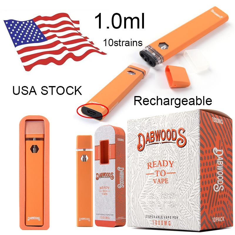 Dabwoods Rechargeable Disposables Vapes Pen E cigarettes 1.0ml Empty Starter Kits Thick Oil Vaporizer Pens 280MAH 10FLAVORS USA Warehouse
Dabwoods Rechargeable Disposables Vapes Pen E cigarettes 1.0ml Empty Starter Kits Thick Oil Vaporizer Pens 280MAH 10FLAVORS USA Warehouse