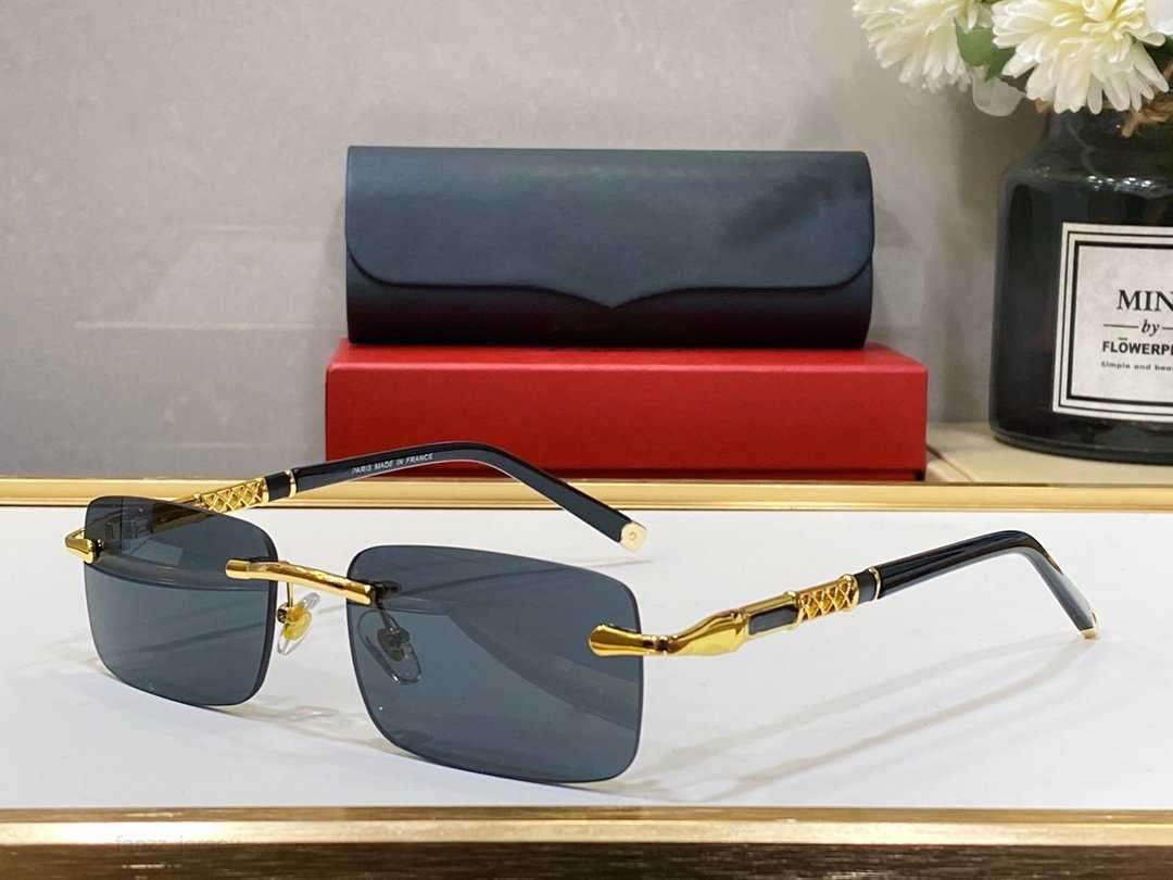 Gold Designer Sunglasses for Men Classic Metal Buffs Shades Rimless Optical Frame Rectangle Luxury Sunglasses Woman Sunshade Buffalo Horn good
Gold Designer Sunglasses for Men Classic Metal Buffs Shades Rimless Optical Frame Rectangle Luxury Sunglasses Woman Sunshade Buffalo Horn good