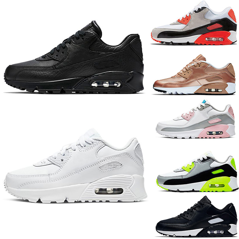 Designer 90 Kids Running Shoes Children Classic Trainers Infant Children Girls Boys Outdoor Sneakers Size 28-35
