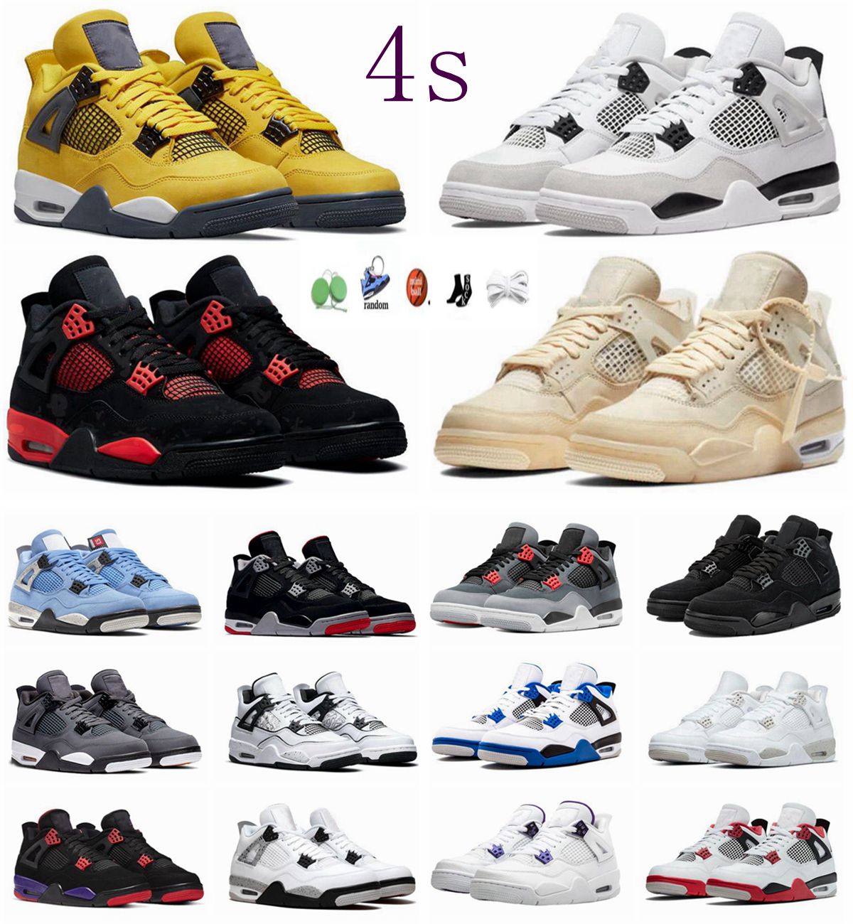 Basketball Shoes For Men Women 4S Military Black Cat Sail Red Thunder White Oreo Cactus Jack Blue University Infrared Cool Grey Mens Sports Sneakers, 34
Basketball Shoes For Men Women 4S Military Black Cat Sail Red Thunder White Oreo Cactus Jack Blue University Infrared Cool Grey Mens Sports Sneakers, 34