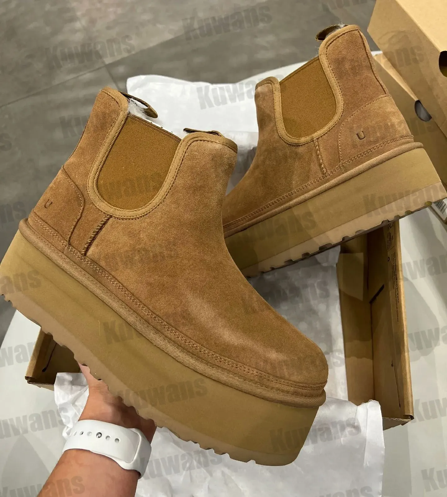 Chelsea Boots Neumel Platform Zip Suede Women Classic Mini Boot Chestnut Australia Ankle Snow Sheepskin Comfort Winter Fur Fuzzy Size, Color 9
Chelsea Boots Neumel Platform Zip Suede Women Classic Mini Boot Chestnut Australia Ankle Snow Sheepskin Comfort Winter Fur Fuzzy Size, Color 9