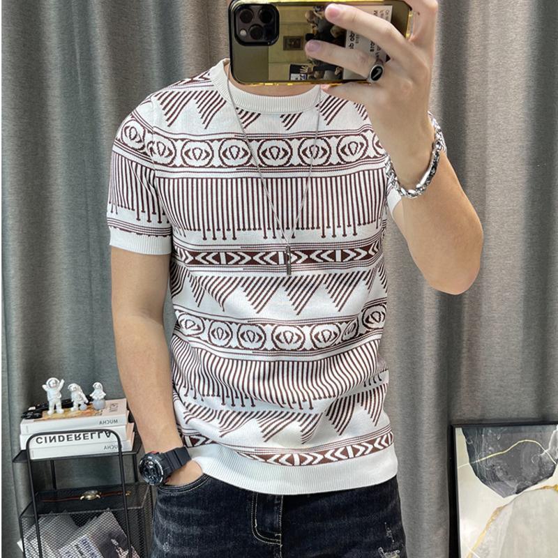 Mens T Shirts Short Sleeve Knitting Men Slim Streetwear Contrast T Shirt Tee Homme Social Club Outfits 3 Color Comfortable casual shirt, White 103
Mens T Shirts Short Sleeve Knitting Men Slim Streetwear Contrast T Shirt Tee Homme Social Club Outfits 3 Color Comfortable casual shirt, White 103