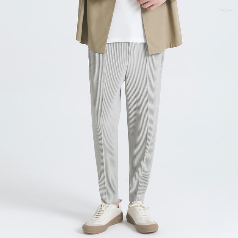 Men's Pants Miyake Pleated Men's High Waist Casual Suit Designer Clothes Elastic Pencil Japanese Streetwear, Black
Men's Pants Miyake Pleated Men's High Waist Casual Suit Designer Clothes Elastic Pencil Japanese Streetwear, Black