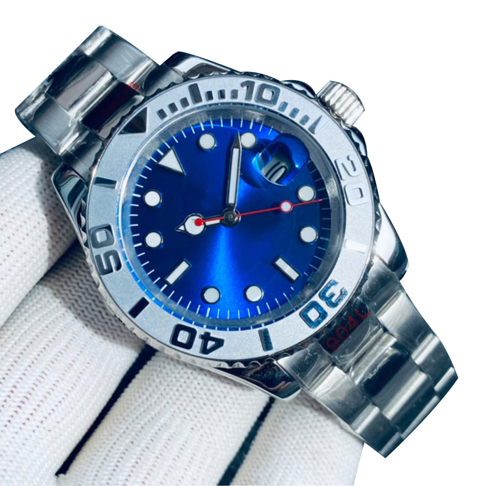 Mens Watches 40mm Automatic Mechanical Watch Stainless Steel Blue Black WristWatches with box Life Waterproof montre de luxe, Color 1
Mens Watches 40mm Automatic Mechanical Watch Stainless Steel Blue Black WristWatches with box Life Waterproof montre de luxe, Color 1