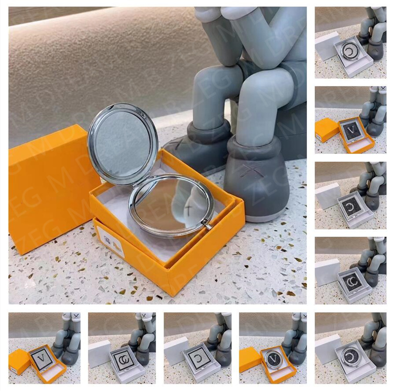 Designer Compact Folding Mirrors Home Decor Bling Brand Letter Comestic Mirror Women Fashion Portable Makeup Mirror