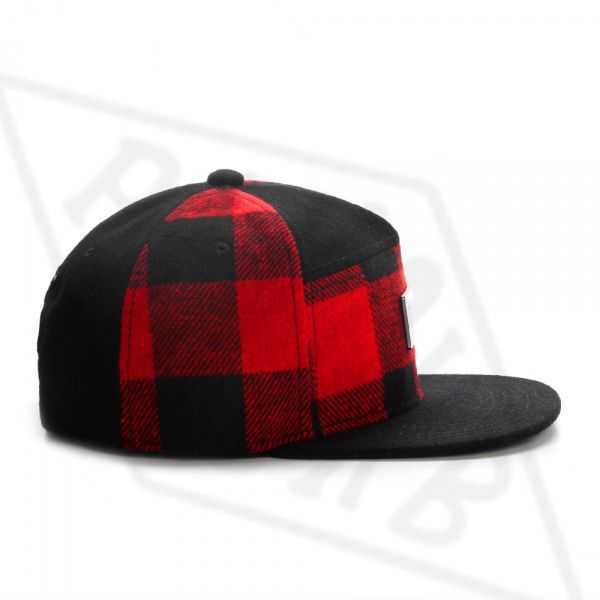 Snapbacks PANGKB Brand BL PLATED CAP red black Plaid wool snapback hat for men women adult sports hip hop outdoor Summer sun baseball cap 0105