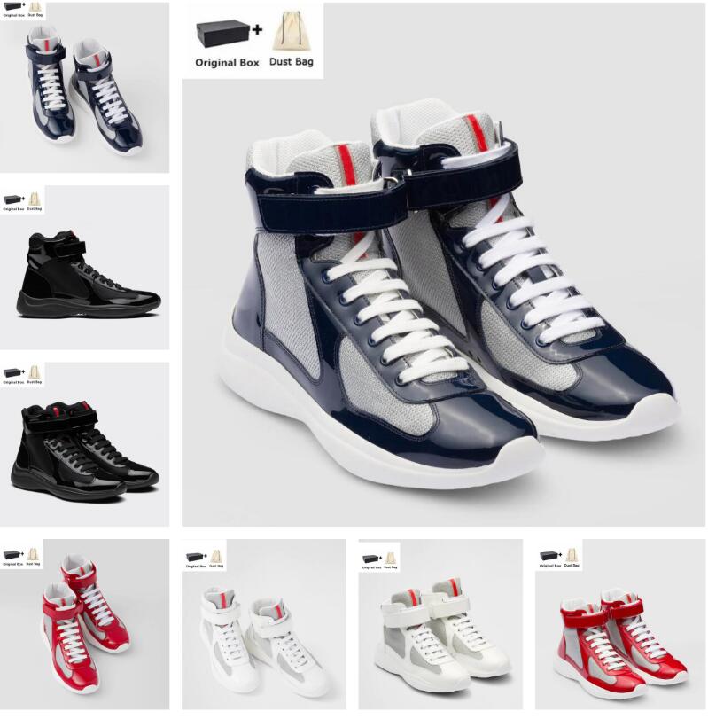 Famous Brand America Cup high-top Sneakers Shoes Bike Fabric Patent Leather Light Rubber Sole Casual Walking Discount Sports Shoe EU38-46 Original Box
Famous Brand America Cup high-top Sneakers Shoes Bike Fabric Patent Leather Light Rubber Sole Casual Walking Discount Sports Shoe EU38-46 Original Box