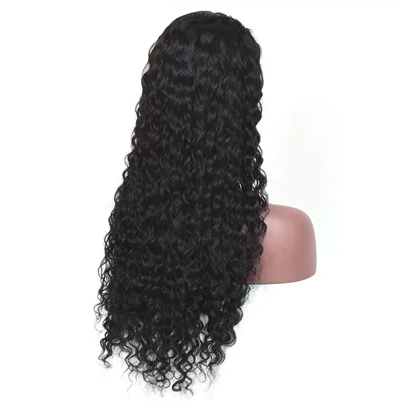 Yirubeauty Water Wave 2X6 Lace Closure Wig Curly Brazilian 100% Human Hair Wigs Peruvian Virgin Hair Middle Part Natural Color
