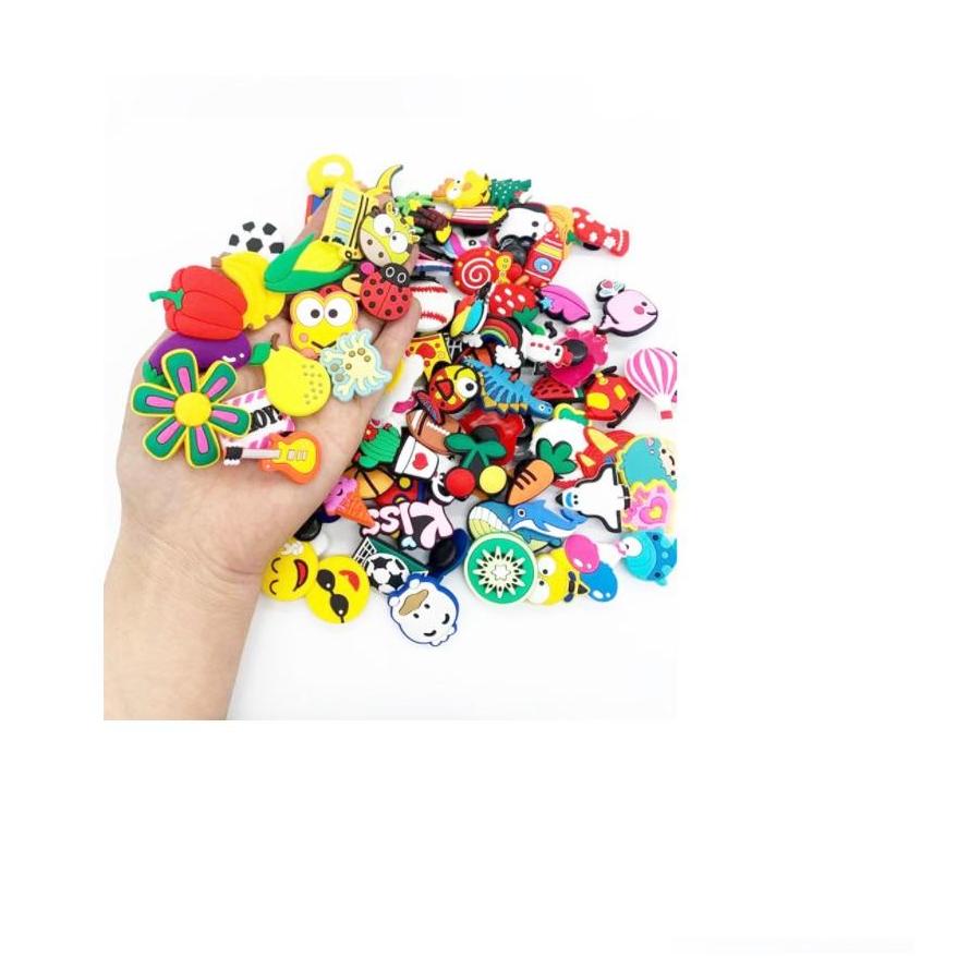 Shoe Parts Accessories Wholesale 100Pcs/Lot Custom Mexican Style Pvc Charms Shoecharms Buckle Soft Rubber Jibbitz For Clog Shoes D Dhqb2