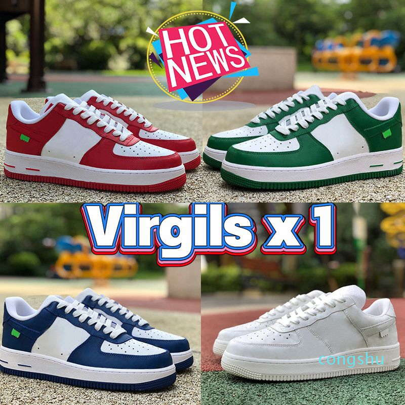 Luxury Casual Shoes Designer women Virgils x 1 Low Sneaker white logo embossed green royal red canvas Black Metallic Silver men womens Platform Sneakers Size 36-45, 1# white logo embossed
Luxury Casual Shoes Designer women Virgils x 1 Low Sneaker white logo embossed green royal red canvas Black Metallic Silver men womens Platform Sneakers Size 36-45, 1# white logo embossed