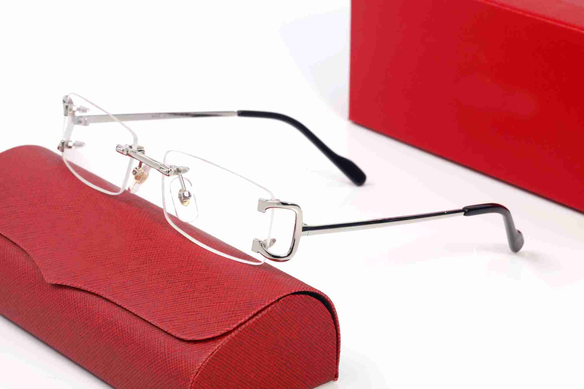 Brand Carti Glasses Designer Sunglasses for Men Women Rectangular Frameless Sunglass Silver Tiny Silk Fashion Sunglasses Frames Eyewear good
Brand Carti Glasses Designer Sunglasses for Men Women Rectangular Frameless Sunglass Silver Tiny Silk Fashion Sunglasses Frames Eyewear good