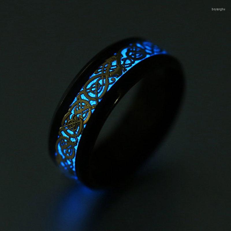 Wedding Rings Dragon Luminous Stainless Steel Green Blue Yellow Glow In The Dark Men's Ring Women Jewelry Drop
Wedding Rings Dragon Luminous Stainless Steel Green Blue Yellow Glow In The Dark Men's Ring Women Jewelry Drop