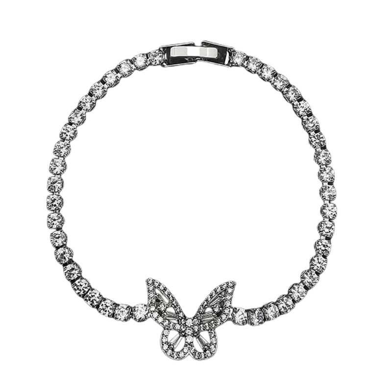 Bracelet For Women 925 Sterling Silver Round Cut 5A Cubic Zircon Butterfly Bangle Luxury Ins Top Selling Wedding Lover Gift Jewelry - view 8