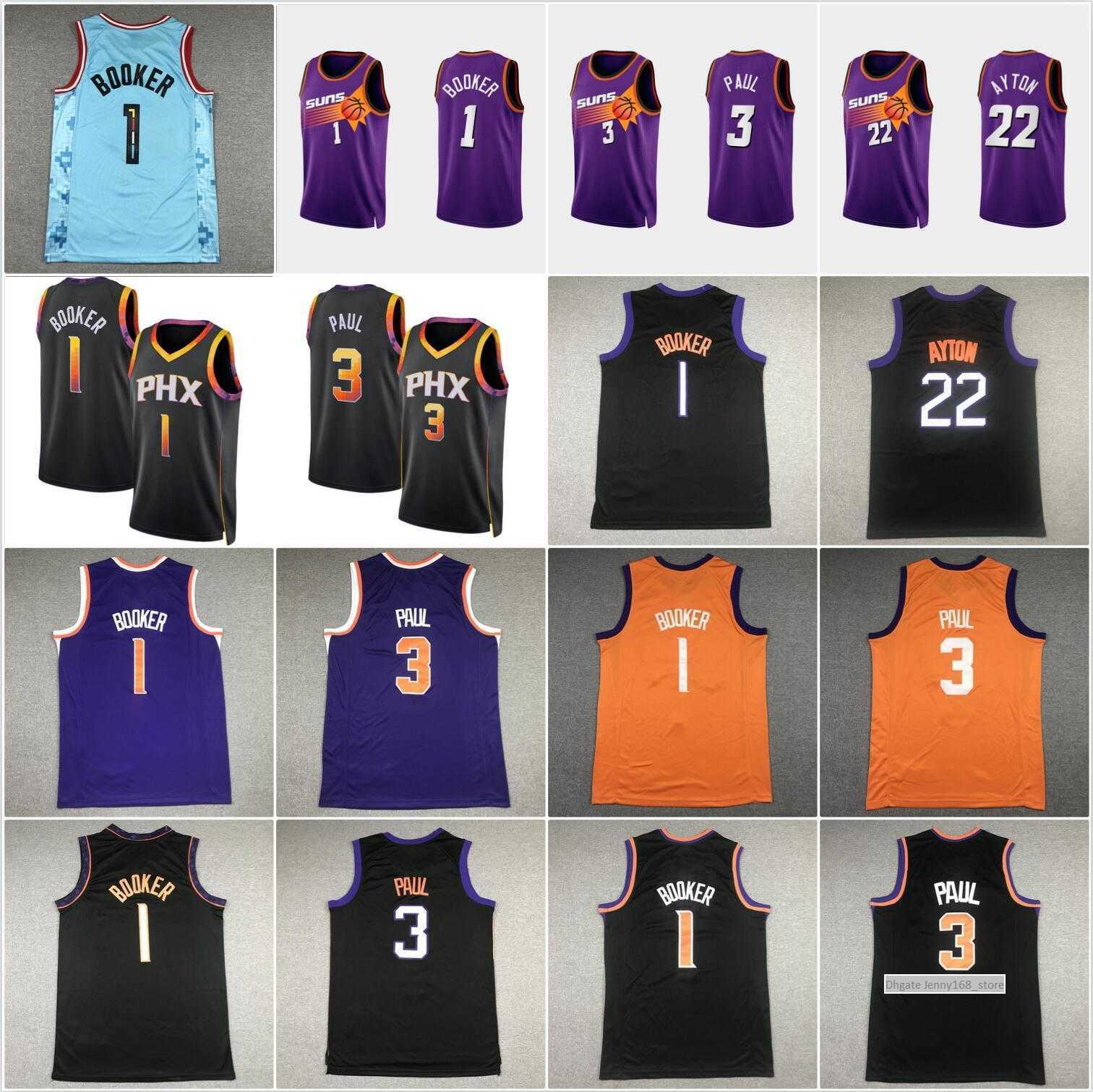 2022-23 Basketball DeAndre 22 Ayton Devin 1 Booker Chris 3 Paul Jersey Stitched and Embroidery Black Purple Orange Mens Shirts''Nba''Jerseys, Color
2022-23 Basketball DeAndre 22 Ayton Devin 1 Booker Chris 3 Paul Jersey Stitched and Embroidery Black Purple Orange Mens Shirts''Nba''Jerseys, Color