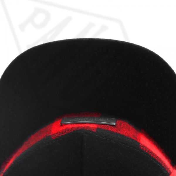 Snapbacks PANGKB Brand BL PLATED CAP red black Plaid wool snapback hat for men women adult sports hip hop outdoor Summer sun baseball cap 0105