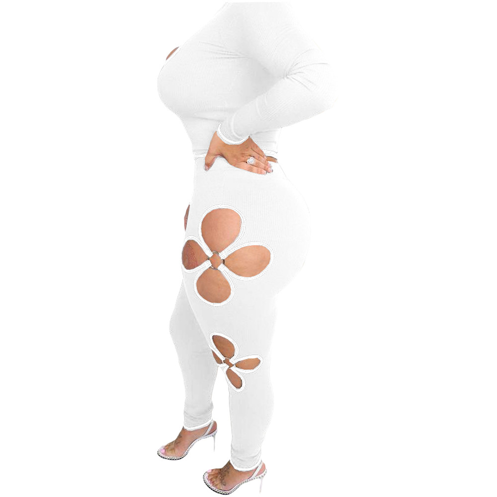 Fall Winter Tracksuits Women Sweatsuits Long Sleeve Pullover Sweatshirt and Pants Two Piece Sets Outwork Outfits Casual Cut out Sporswear Clothing 857