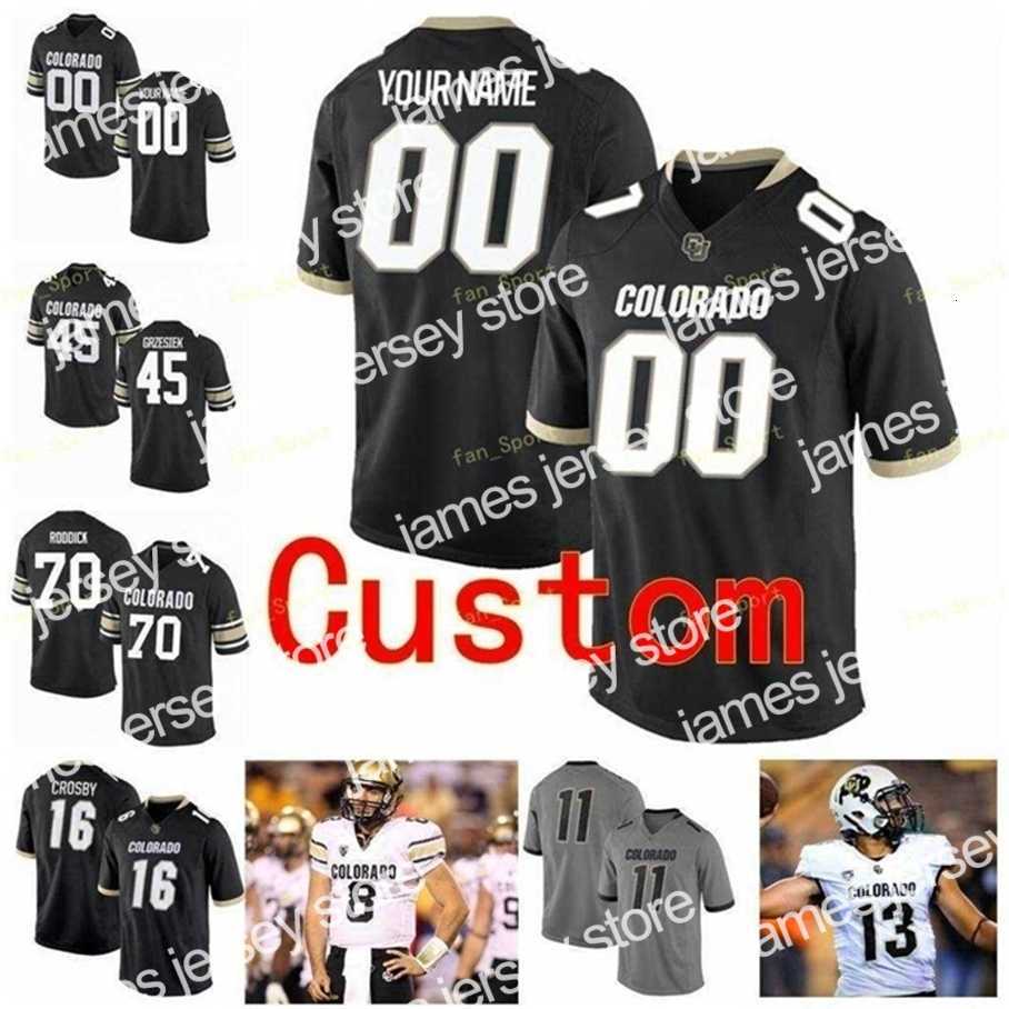 American College Football Wear Thr NCAA College Jerseys Colorado Buffaloes 18 Tony Brown 19 Rashaan Salaam 2 Laviska Shenault Jr. 21 Kyle Evans Custom Football Stitc