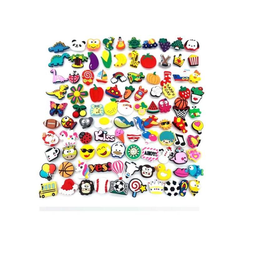 Shoe Parts Accessories Wholesale 100Pcs/Lot Custom Mexican Style Pvc Charms Shoecharms Buckle Soft Rubber Jibbitz For Clog Shoes D Dhqb2
