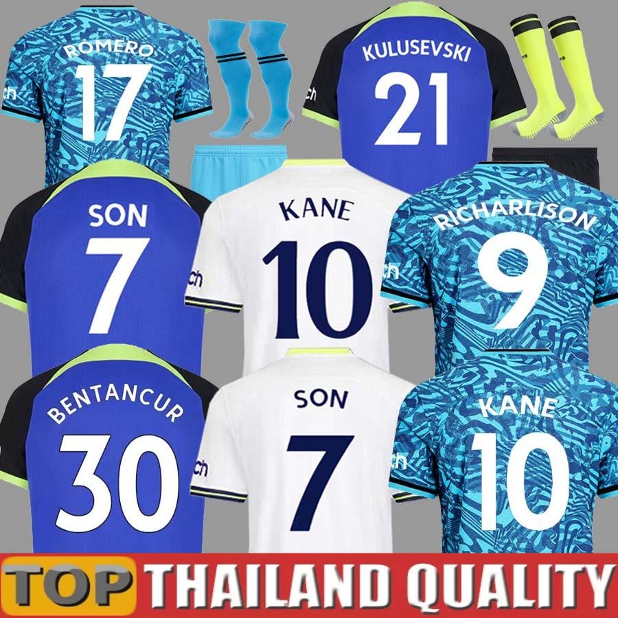 22 23 SPURS Soccer Jerseys S-4XL KANE SON PERISIC KULUSEVSKI HOJBJERG 2022 2023 LUCAS LLORS Fans Player Version BRYAN BERGWIJN Soccer tops Men kids set, 22 23 third kids
22 23 SPURS Soccer Jerseys S-4XL KANE SON PERISIC KULUSEVSKI HOJBJERG 2022 2023 LUCAS LLORS Fans Player Version BRYAN BERGWIJN Soccer tops Men kids set, 22 23 third kids