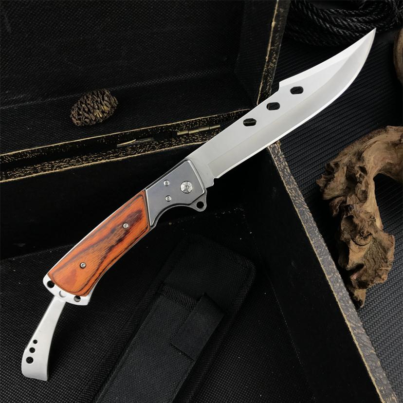 Stainless steel USA dovetail large folding knife color wood handle sharp tactical hunting EDC pocket survival knives308L
Stainless steel USA dovetail large folding knife color wood handle sharp tactical hunting EDC pocket survival knives308L