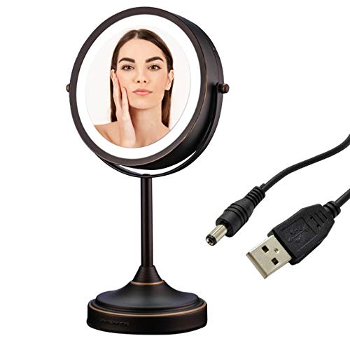 Ovente LED Lighted Tabletop Cosmetic Mirror 7 Inch Rechargeable Wireless Antique Bronze
Ovente LED Lighted Tabletop Cosmetic Mirror 7 Inch Rechargeable Wireless Antique Bronze