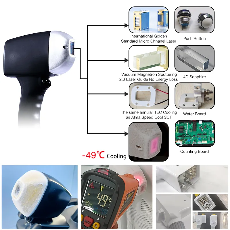 3 Wavelength 4K Diode Laser Hair Removal laser Machine DK20