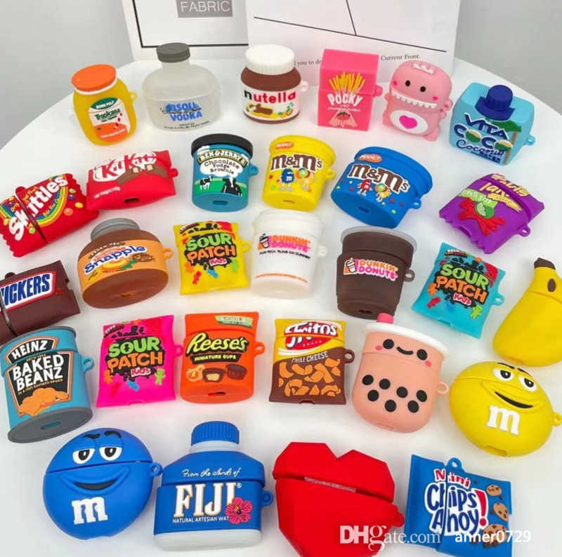 For Airpod 1 2 3 Pro Case Fashion 2023 Luxury Brand Charging Cases Cover 3D Cartoon Cute Protective Food Silicone Airpods Case
For Airpod 1 2 3 Pro Case Fashion 2023 Luxury Brand Charging Cases Cover 3D Cartoon Cute Protective Food Silicone Airpods Case