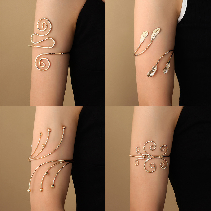Bangle Bohemian Upper Arm Bracelet For Women Metal Hollow Geometric Pattern Leaves Tassel Pendants Cuff Bracelets Fashion Jewelry 230104
Bangle Bohemian Upper Arm Bracelet For Women Metal Hollow Geometric Pattern Leaves Tassel Pendants Cuff Bracelets Fashion Jewelry 230104