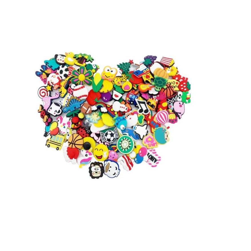 Shoe Parts Accessories Wholesale 100Pcs/Lot Custom Mexican Style Pvc Charms Shoecharms Buckle Soft Rubber Jibbitz For Clog Shoes D Dhqb2