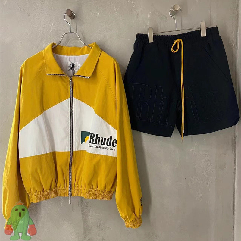 Men's Jackets High Street Clothes Rhude Jacket Patchwork Letter Printed Zipper Set 230105
Men's Jackets High Street Clothes Rhude Jacket Patchwork Letter Printed Zipper Set 230105