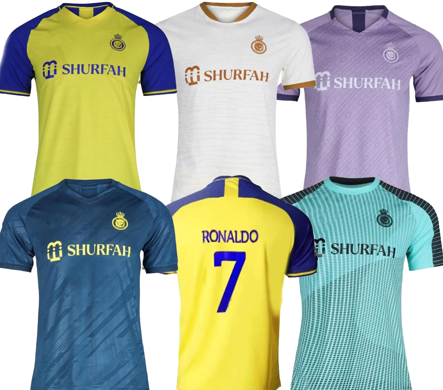 Al Nassr FC 22-23 soccer Jerseys Customized Ronaldo 7 sportswear football jersey shirt custom kits Cleats Training sports Discount Design Your Own wear, 22-23 3rd away
Al Nassr FC 22-23 soccer Jerseys Customized Ronaldo 7 sportswear football jersey shirt custom kits Cleats Training sports Discount Design Your Own wear, 22-23 3rd away