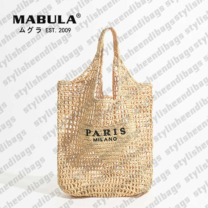 Shoulder Bags MABULA Luxury Design Women Plaited Raffia Straw Bag Large Capacity Casual Tote Handbag Hollow Summer Beach Vacation Shoulder Bag X230106
Shoulder Bags MABULA Luxury Design Women Plaited Raffia Straw Bag Large Capacity Casual Tote Handbag Hollow Summer Beach Vacation Shoulder Bag X230106