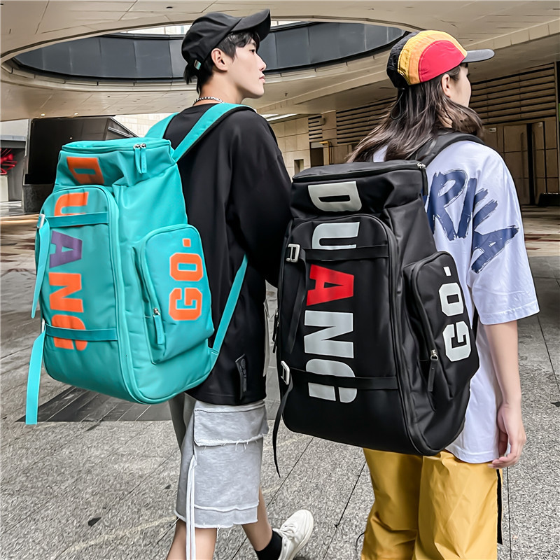 School Bags Highquality Women's Backpack Outdoor Waterproof Travel Oxford Spinning Large Capacity Unisex Green White Black 230106