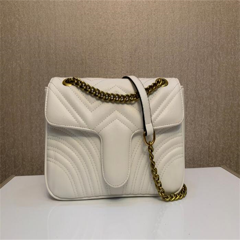 Designers Leather women shoulder bags crossbody Luxury handbags clutch purses ladies wallets tote Gold Silver Black Chain Bag 5 couleurs disponibles sizx 26/15/7com, White
Designers Leather women shoulder bags crossbody Luxury handbags clutch purses ladies wallets tote Gold Silver Black Chain Bag 5 couleurs disponibles sizx 26/15/7com, White