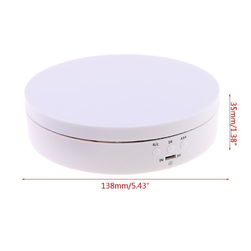 Jewelry Stand High Power Electric Rotating Display Base Organizer Turntable Jewellery Packaging Tools 230105