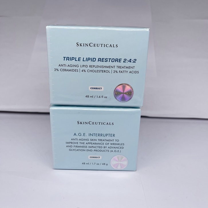 Image of Skin Ceuticals Primer Triple Lipid Restore 242/Age Interrupter Anti Aging Cream Treatment Care Wrinkle Reducing and Firming Face Skin Deep M